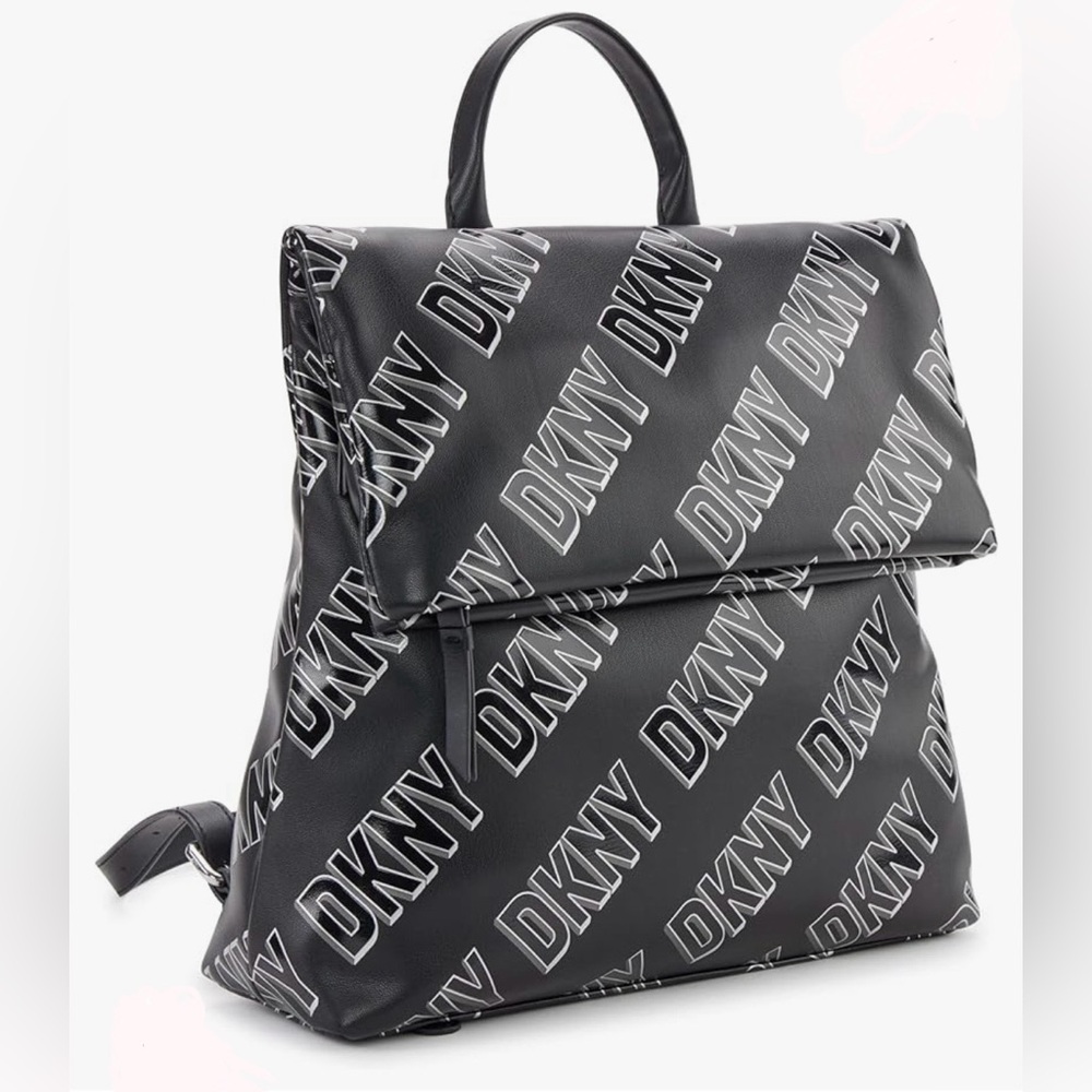 NWT DKNY Tilly Backpack Purse Black - iridescent Retail $168